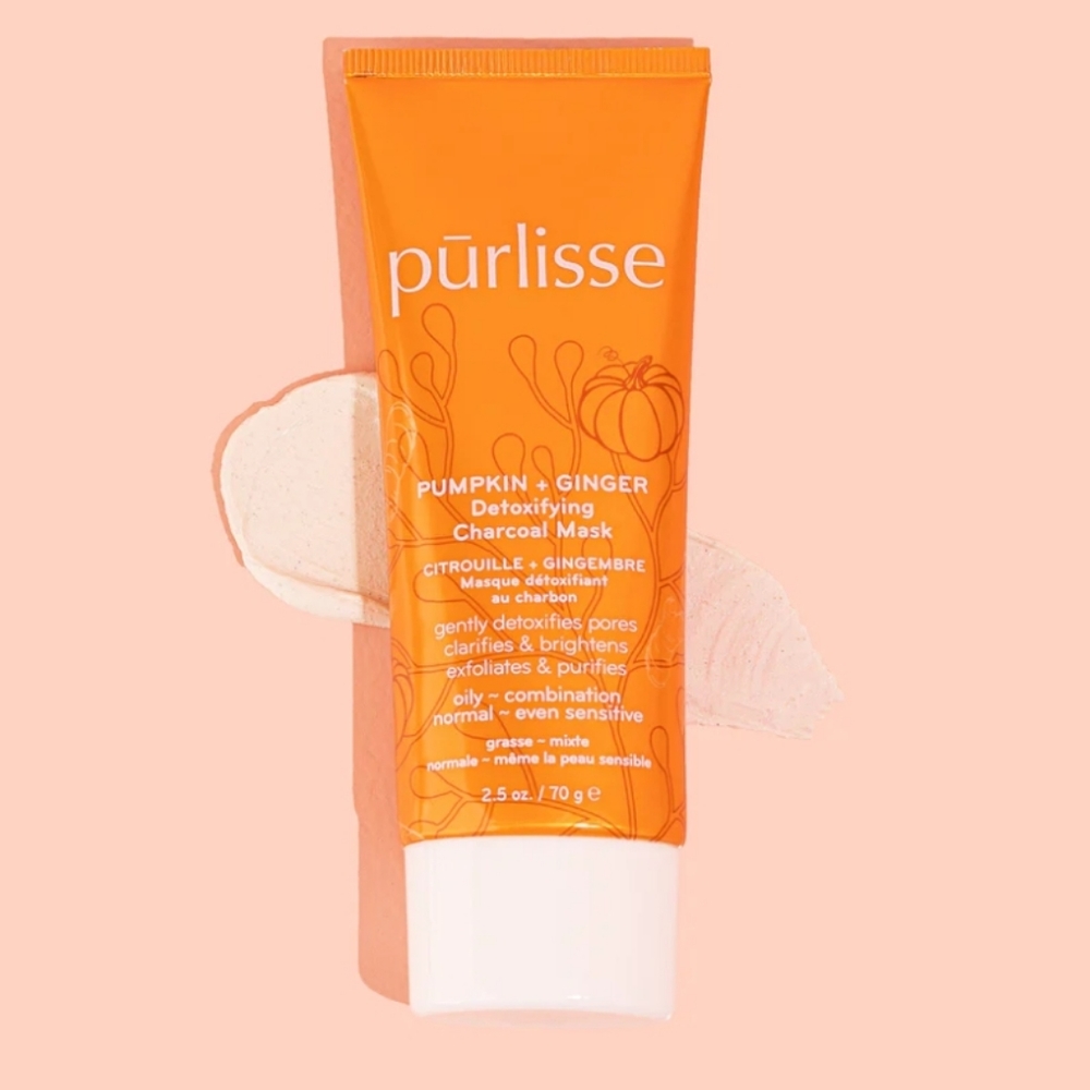 Purlisse Pumpkin and Ginger Detoxifying Charcoal Mask 2.5 oz